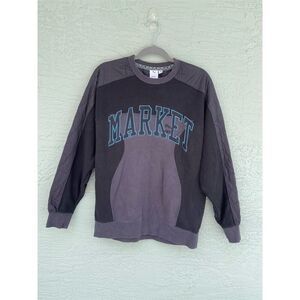 PUMA x MARKET Men's Crew Neck Sweatshirt Black Size Standard M Casual Pullover